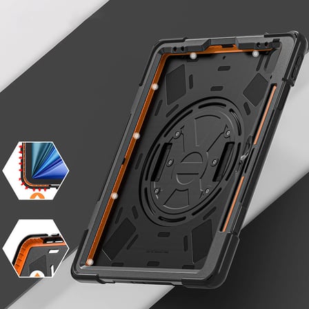 iPad Air 13 2024 ​NRTK Defender Tablet Silikon - Siyah