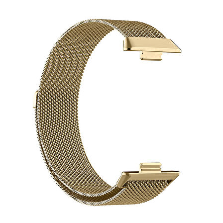 Huawei Watch Fit 3 Zore KRD-01 Metal Kordon-Gold