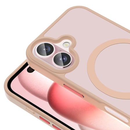 iPhone 16 Kılıf MagSafe Destekli Kamera Yükseltili Silikon Mat Parmak İzi Tutmayan Novatech