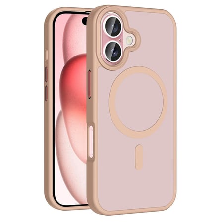 iPhone 16 Plus Kılıf MagSafe Destekli Kamera Yükseltili Silikon Mat Parmak İzi Tutmayan Novatech