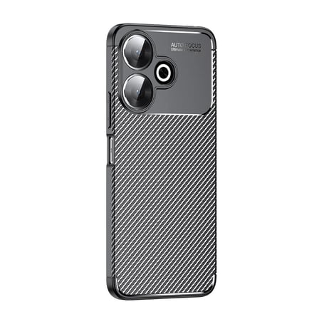 Xiaomi Redmi 13 4G Kılıf Karbon Görünümlü Silikon Kamera Korumalı Üstün Koruma Novatech