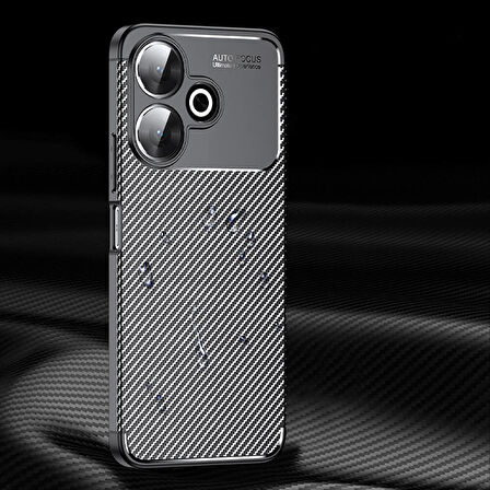 Xiaomi Redmi 13 4G Kılıf Zore Negro Silikon Kapak-Siyah