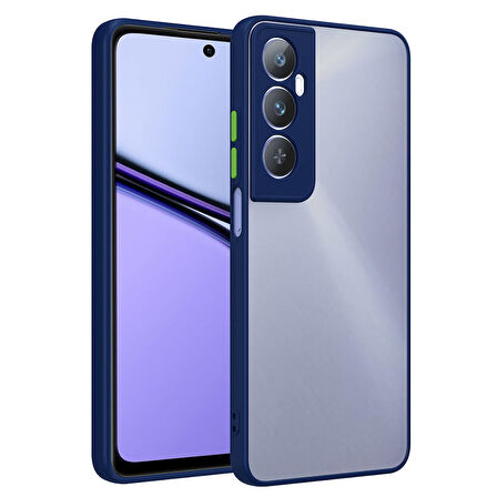 Realme C65 4G Kılıf Zore Hux Kapak-Lacivert