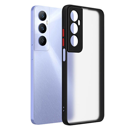 Realme C65 4G Kılıf Zore Hux Kapak-Lacivert