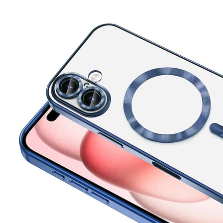 iPhone 16 Plus Kılıf MagSafe Kamera Lens Korumalı Logo Gösteren İnce Hafif Novatech