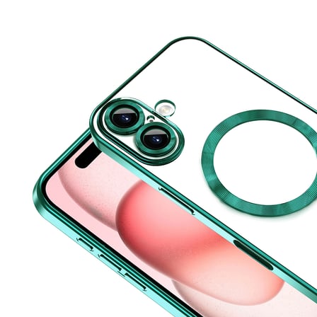 iPhone 16 Plus Kılıf MagSafe Kamera Lens Korumalı Logo Gösteren İnce Hafif Nourth