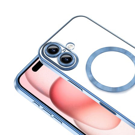 iPhone 16 Plus Kılıf MagSafe Kamera Lens Korumalı Logo Gösteren İnce Hafif Nourth