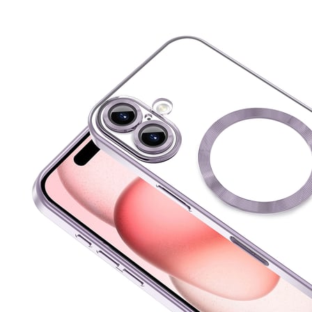 iPhone 16 Plus Kılıf MagSafe Kamera Lens Korumalı Logo Gösteren İnce Hafif SystemCom