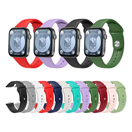 Huawei Watch Fit 3 KRD-11 22mm Silikon Kordon-Beyaz