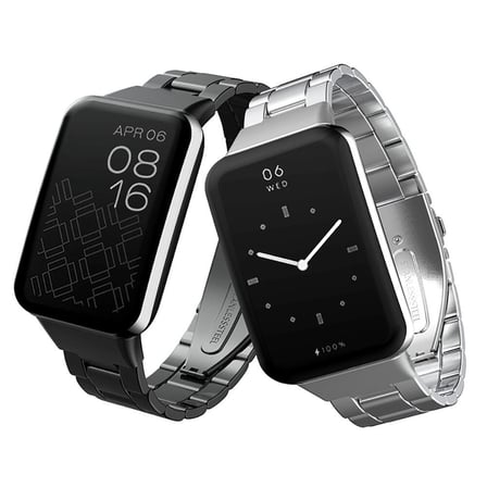 Mi Band 7 Pro KRD-04 Metal Kordon-Gümüş