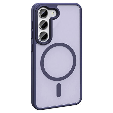 Samsung Galaxy S23 FE Kılıf Magsafe Şarj Özellikli Mat Arka Yüzey Sio Kapak