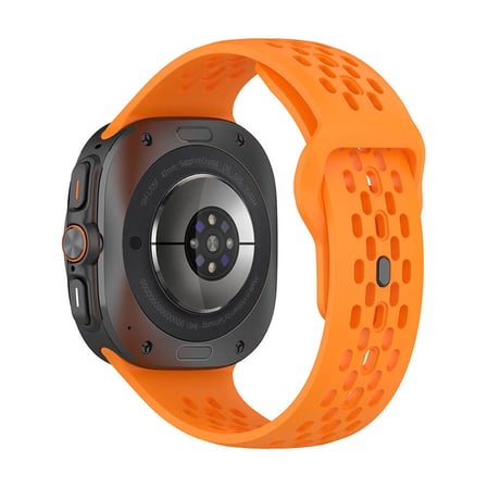 Galaxy Watch Ultra 47mm Zore KRD-119 Delikli Tasarım Silikon Kordon-Mavi Açık
