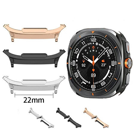 Galaxy Watch 7 Ultra Metal Kordon Dönüştürücü-Siyah