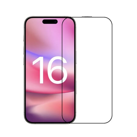 Lexroo iPhone 16 Pro EKS Cam Ekran Koruyucu - Siyah