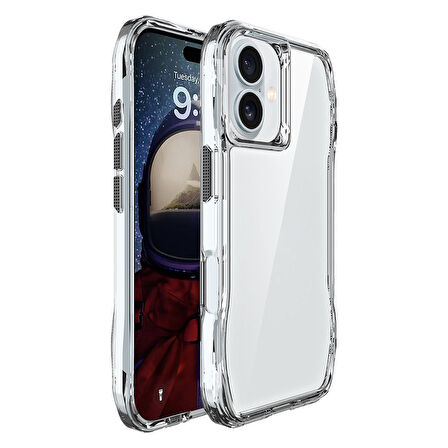 iPhone 16 Kılıf Airbagli Şeffaf Zore İncek Kapak