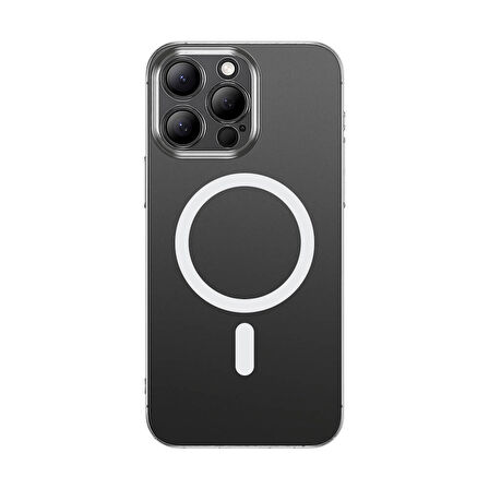 Apple iPhone 14 Pro Max Kılıf Magsafe Şarj Özellikli Toz Önleyici Zore Helo Kapak-Şeffaf