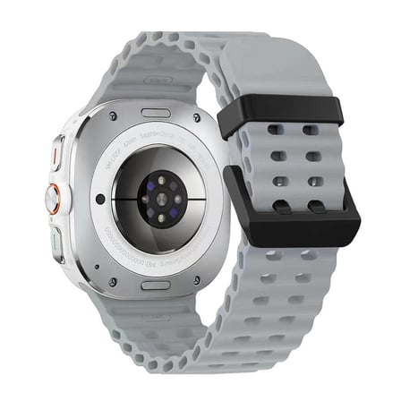 Galaxy Watch Ultra 47mm Zore KRD-118 Tırtıklı Tasarım Silikon Kordon-Koyu Kırmızı
