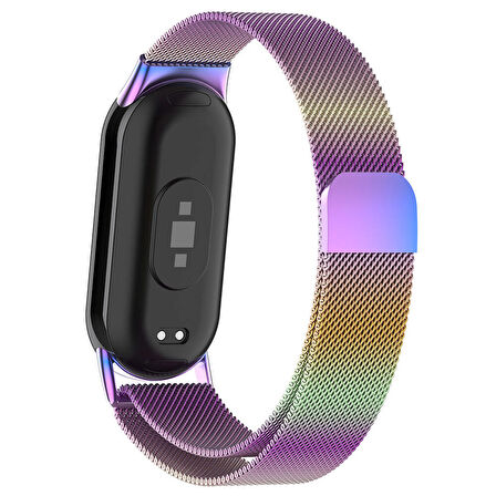 Xiaomi Smart Band 8 Zore KRD-01 Metal Kordon-Siyah