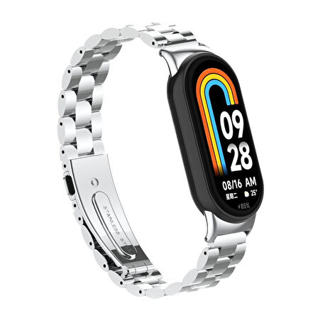 Xiaomi Mi Band 9 KRD-04 Metal Kordon-Siyah