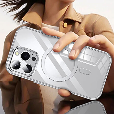 Wlons Standlı Efsane iPhone 16 Pro Max Titanium Gold Pc Kapak