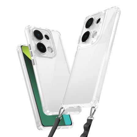 Xiaomi Redmi Note 13 Pro 4G Uyumlu Kılıf Airbagli Takılabilir Askı Aparatlı NRTK Snap Silikon Kapak-