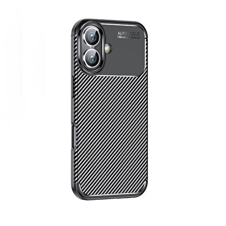 Vendas iPhone 16 Uyumlu Zore Negro Silikon Kapak-Siyah