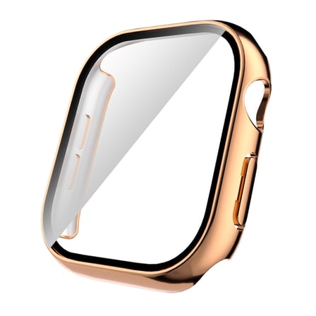 Watch 10 46mm Sert PC Kasa Electroplatink Çerçeveli Ekran Koruyucu NRTK Watch Gard 36 - Gold