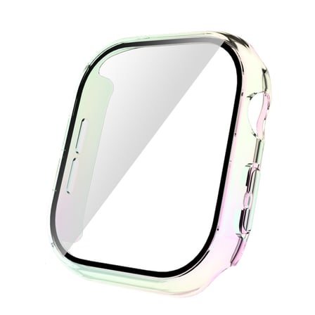 Watch 10 46mm Sert PC Kasa Electroplatink Çerçeveli Ekran Koruyucu NRTK Watch Gard 36 - Şeffaf