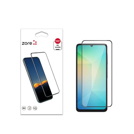 Galaxy A06 Uyumlu ​MKST Kenarları Kırılmaya Dayanıklı Cam Ekran Koruyucu