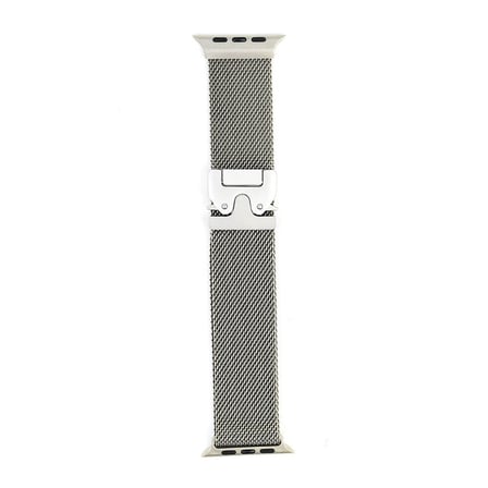 Apple Watch 42mm NRTK KRD-25 Metal Hasır Kordon-Gümüş