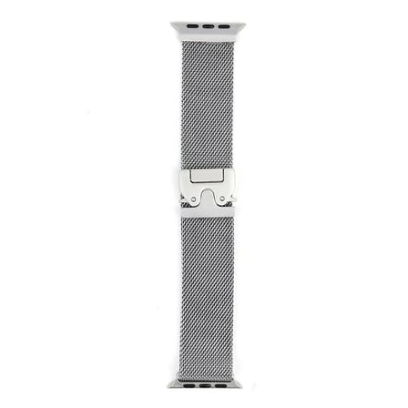 Apple Watch 42mm NRTK KRD-25 Metal Hasır Kordon-Gümüş