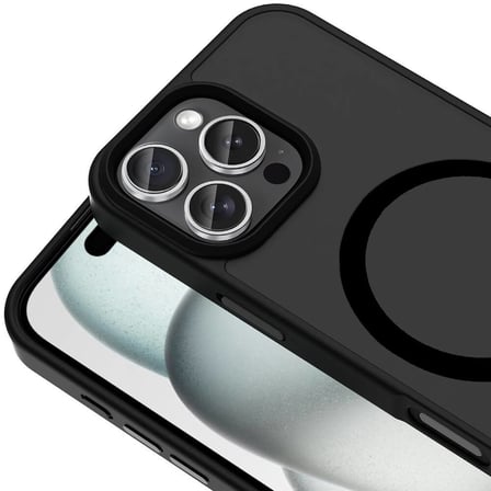 iPhone 16 Pro Max Kılıf MagSafe Destekli Kamera Yükseltili Silikon Mat Parmak İzi Tutmayan Novatech