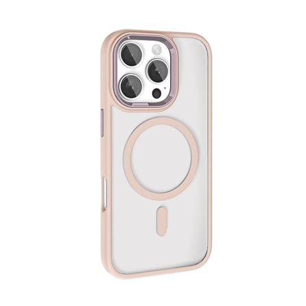 İphone 16 Pro Max Kılıf Mage Şeffaf Arka Yüz Kamera Yükseltili Silikon Alan Tech