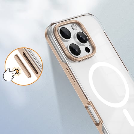 iPhone 16 Pro Uyumlu Magsafe Şarj Özellikli Çıkarılabilir Arka Yüzeyli NRTK Polar Kapak