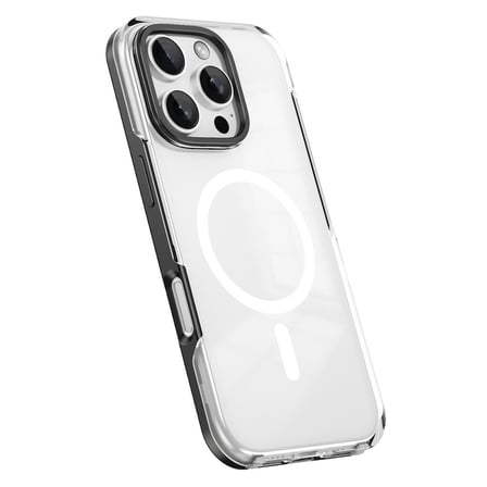 iPhone 16 Pro Max Kılıf Magsafe Şarj Özellikli Çıkarılabilir Arka Yüzeyli NRTK Polar Kapak-Siyah