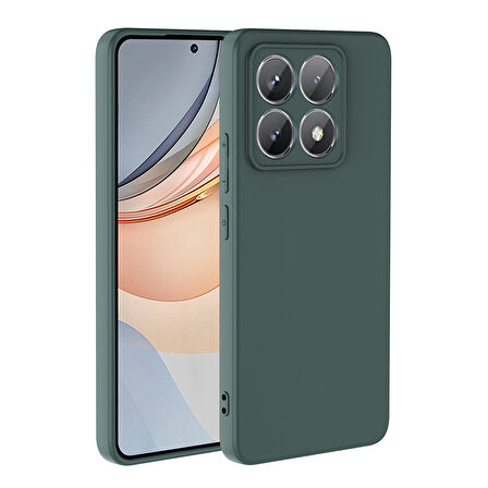 Xiaomi 14T Pro Uyumlu Kılıf Zore Mara Lansman Kapak-Koyu Yeşil