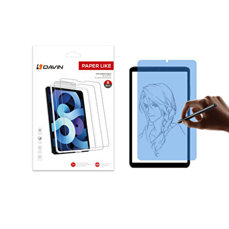Xiaomi Redmi Pad SE 8.7 Kağıt Hisli Mat Uyumlu Davin Paper Like Tablet Ekran Koruyucu-Şeffaf