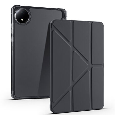 Xiaomi Redmi Pad SE 8.7 Kılıf Tri Folding Kalem Bölmeli Standlı Kılıf