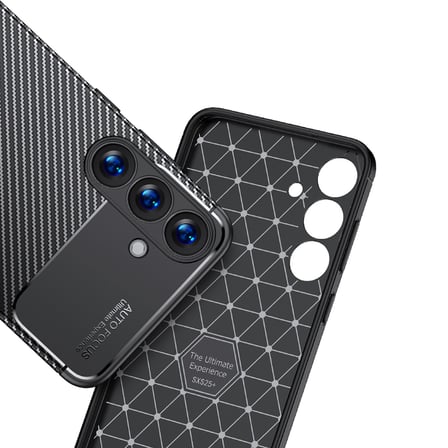 Galaxy S25 Plus Uyumlu Kılıf MKST Negro Silikon Kapak-Siyah