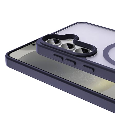 Galaxy S24 FE Kılıf Magsafe Şarj Özellikli Mat Arka Yüzey NRTK Sio Kapak - Siyah