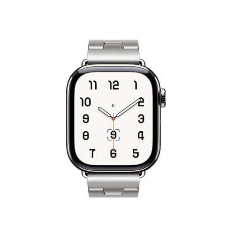Apple Watch 7 45mm NRTK KRD-125 Metal Kordon Strap Kayış-Gümüş