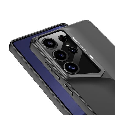 Galaxy S25 Ultra Uyumlu Kılıf Ultra İnce Kamera Korumalı Sert Rubber MKST Procase Kapak-Gold