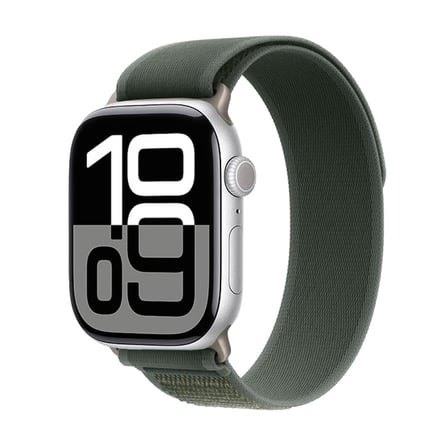 Lexroo Apple Watch 10 42mm Hasır Kordon - Siyah-Gri