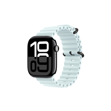 Lexroo Apple Watch 10 46mm Silikon Kordon - Buz Mavisi