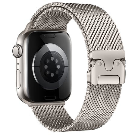 Watch 40mm Uyumlu NRTK KRD-121 Metal Hasır Kordon-Starlight
