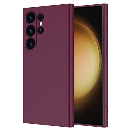 Galaxy S25 Ultra Uyumlu Kılıf Zore Mara Lansman Kapak-Koyu Mor