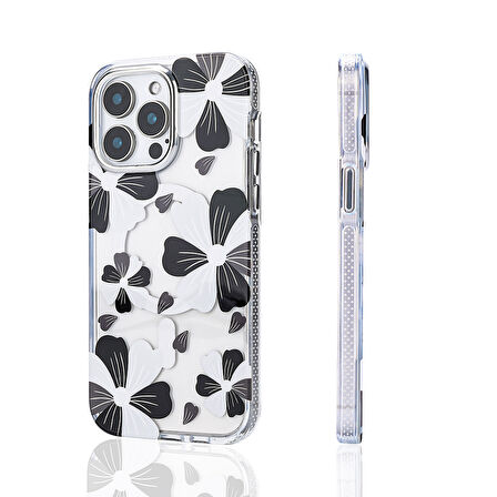 iPhone 14 Pro Max Uyumlu Kılıf Magsafe Şarj Özellikli Zore Papat Kapak-Siyah