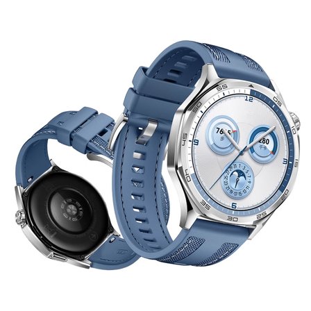 Huawei Watch GT 5 Uyumlu NRTK KRD-128 Silikon Kordon-Mavi Açık