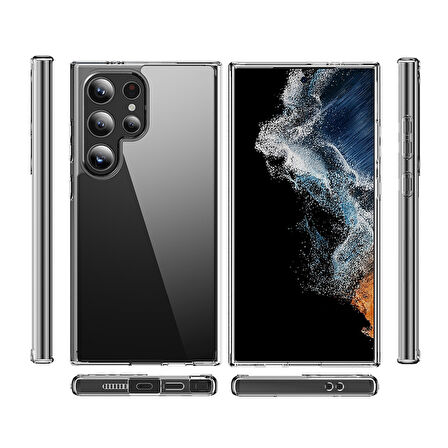 Galaxy S25 Ultra Uyumlu Kılıf Zore Droga Kapak-Şeffaf