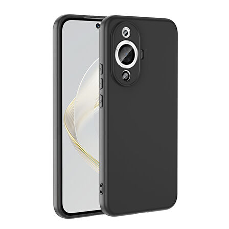 Huawei Nova 12S Uyumlu Kılıf Zore Mara Lansman Kapak-Siyah